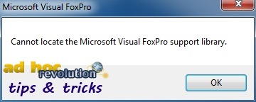 Microsoft visual foxpro runtime